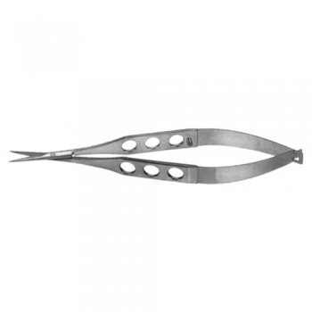 Fine Micro Scissor Straight - Sharp Tips - Medium Blades Stainless Steel, 11.5 cm - 4 1/2"